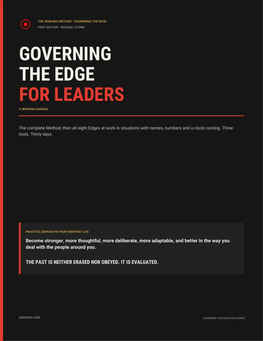 Cover of Governing the Edge for Leaders